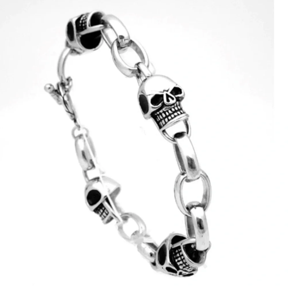 Stainless Steel Skull men's Bracelet 9